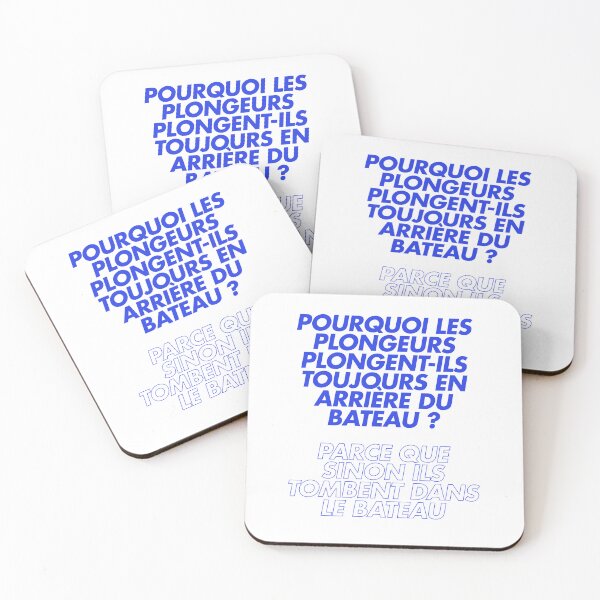 Item preview, Pourquoi les plongeurs plongent-ils toujours en arrière du bateau ? designed and sold by Ifcitiesdesign.