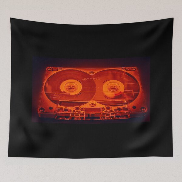 Item preview, Classic 1980's Metal Cassette Tape in Red  designed and sold by Radiocafe.