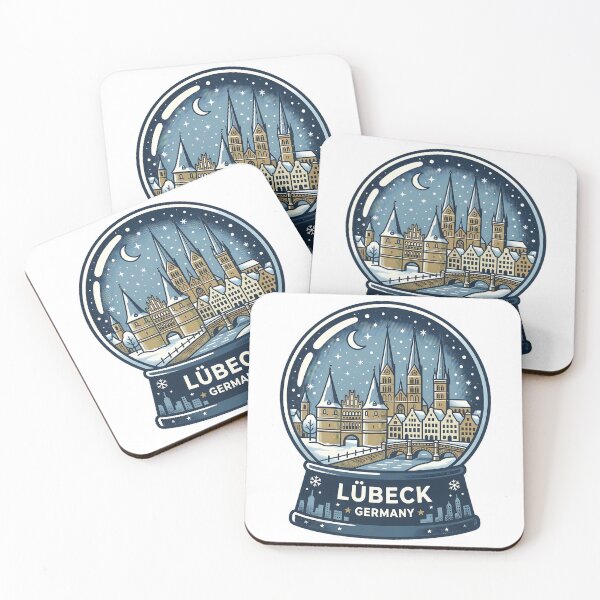 Item preview, Vintage Lübeck Snow Globe Travel Badge designed and sold by k3rstman1.