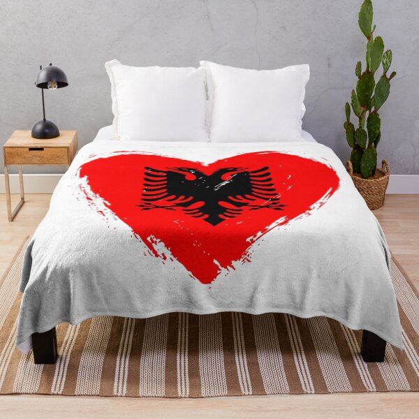 Item preview, Distressed Albania Flag Heart AL designed and sold by shitpostee.