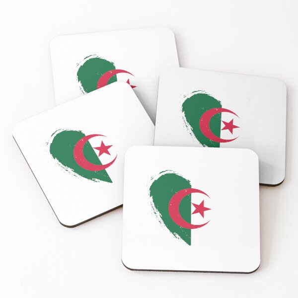 Item preview, Distressed Algeria Flag Heart DZ designed and sold by shitpostee.