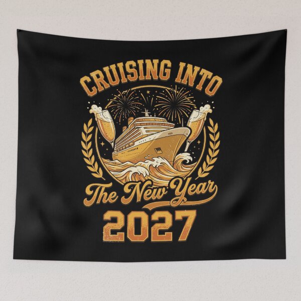 Item preview, Cruising Into The New Year 2027 New Year Cruise Celebration designed and sold by CORJIDOG-ART.