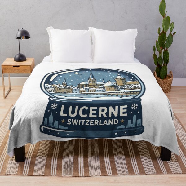 Item preview, Vintage Lucerne Snow Globe Travel Badge designed and sold by k3rstman1.