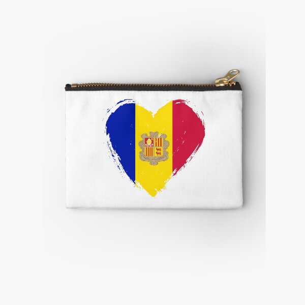 Item preview, Distressed Andorra Flag Heart AD designed and sold by shitpostee.