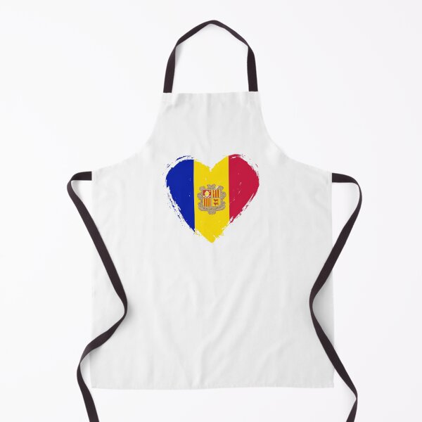 Item preview, Distressed Andorra Flag Heart AD designed and sold by shitpostee.