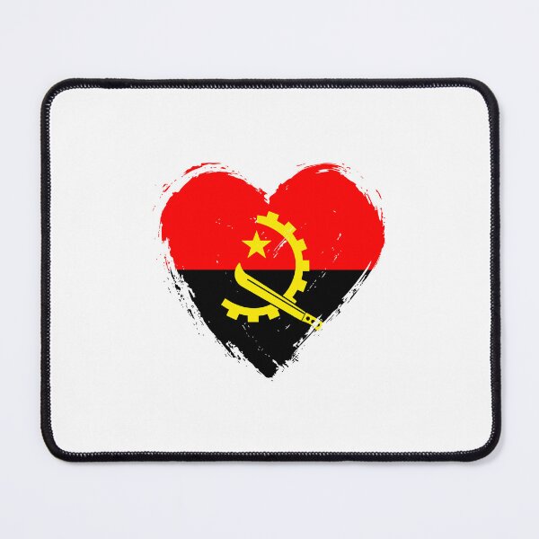 Item preview, Distressed Angola Flag Heart AO designed and sold by shitpostee.