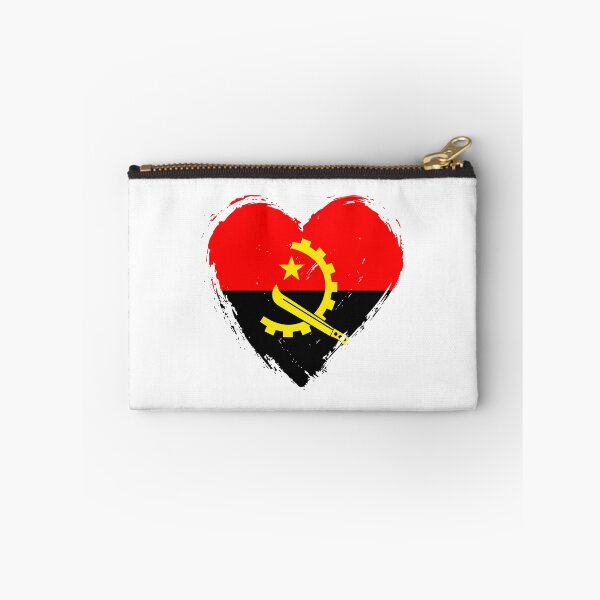 Item preview, Distressed Angola Flag Heart AO designed and sold by shitpostee.