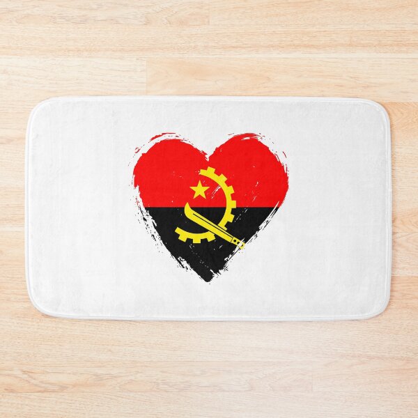 Item preview, Distressed Angola Flag Heart AO designed and sold by shitpostee.