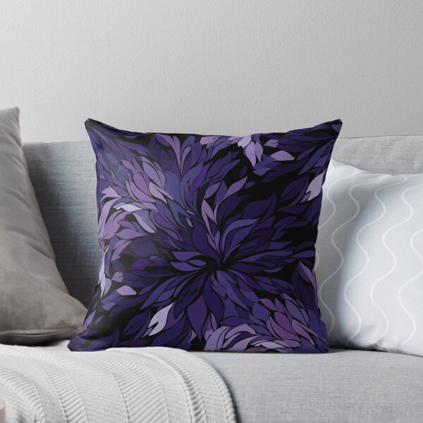 Item preview, Dark Purple Floral Chrysanthemum Seamless Pattern    designed and sold by Owcomm.