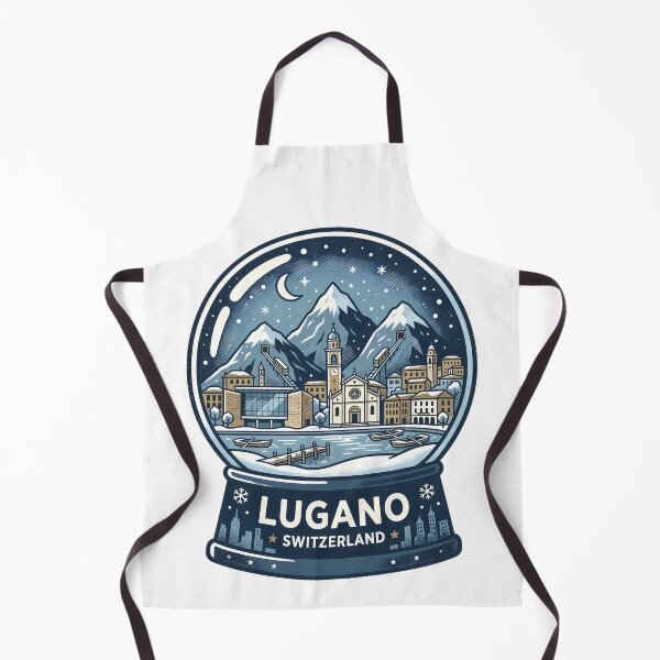 Item preview, Vintage Lugano Snow Globe Travel Badge designed and sold by k3rstman1.
