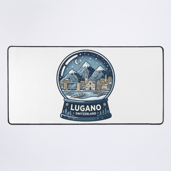 Item preview, Vintage Lugano Snow Globe Travel Badge designed and sold by k3rstman1.