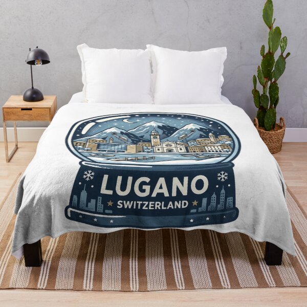 Item preview, Vintage Lugano Snow Globe Travel Badge designed and sold by k3rstman1.