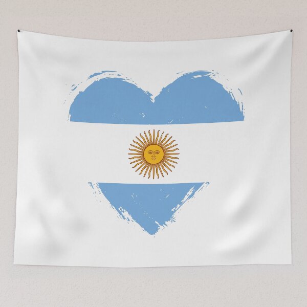 Item preview, Distressed Argentina Flag Heart AR designed and sold by shitpostee.