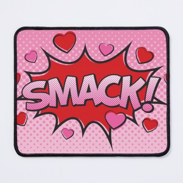 Item preview, Retro Pop Art Smack Kiss Hearts Comic Book Design designed and sold by whimseyangel.