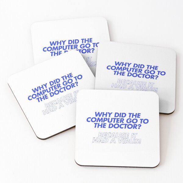 Item preview, Why did the computer go to the doctor? designed and sold by Ifcitiesdesign.