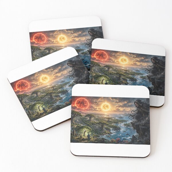 Item preview, The Creation of Two Suns - Cosmic Fantasy Origin designed and sold by BibdeThaisArt.