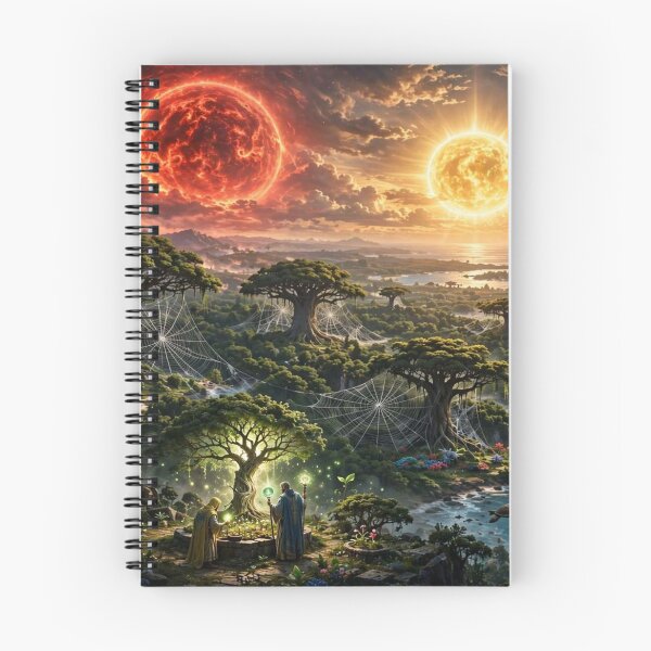 Item preview, The Creation of Two Suns - Cosmic Fantasy Origin designed and sold by BibdeThaisArt.
