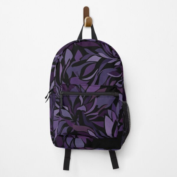 Item preview, Dark Purple Floral Botanical Dahlia Pattern designed and sold by Owcomm.