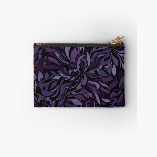 Item preview, Dark Purple Floral Botanical Dahlia Pattern designed and sold by Owcomm.