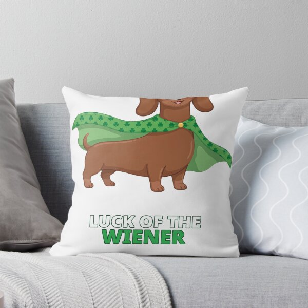 Item preview, Luck of the Wiener Dachshund St Patricks Day designed and sold by ThreeFlyingAces.