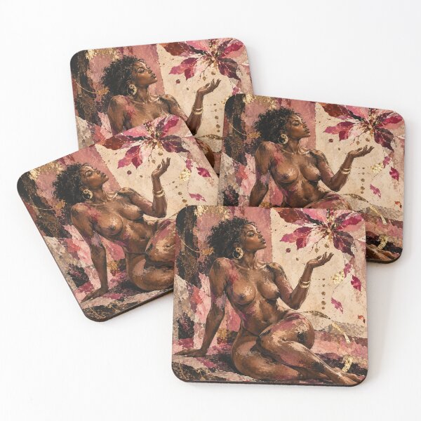 Item preview, Blooming Grace | Black Woman Floral Art designed and sold by TedKentPhoto.