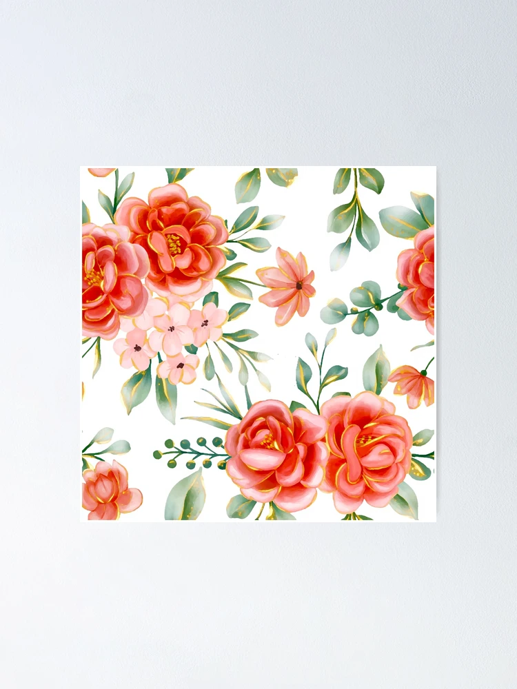 Thumbnail 1 of 3, Poster, Red Roses designed and sold by ViaARTfactory.