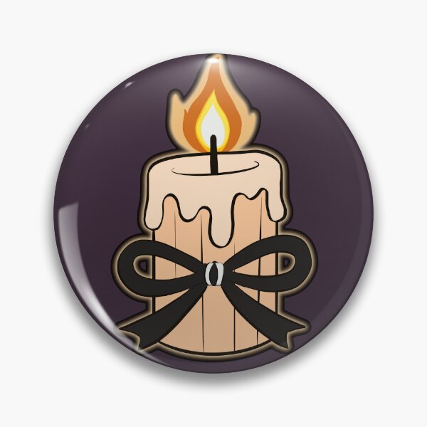 Item preview, Bow Candle – Cute Gothic Candle Illustration designed and sold by sososweett.
