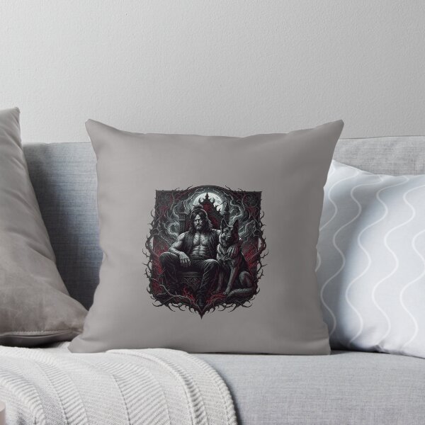 Item preview, Man on Couch with Canine Companion Portrait-46 designed and sold by LisaSchon.