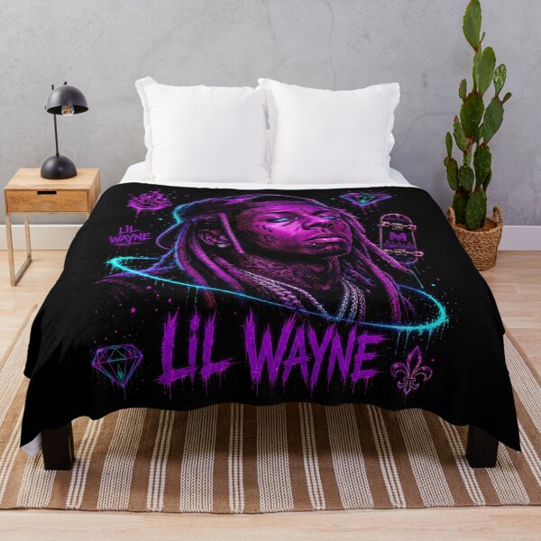 Item preview, Lil Wayne Purple Neon Diamond Portrait designed and sold by JMS-Artvintage.