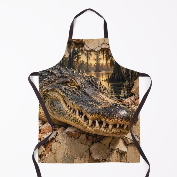 Artikelvorschau, Alligator bricht durch Wand – 3D-Bayou-Illusion entworfen und verkauft von GSizzle1.