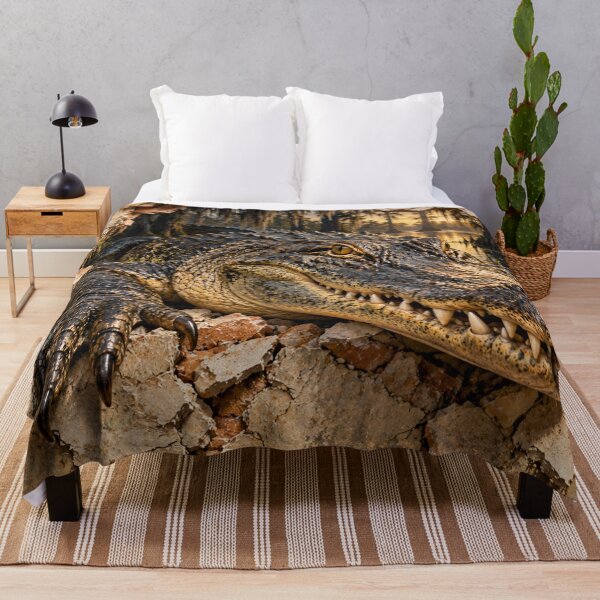 Item preview, Alligator Breaking Through Wall – 3D Bayou Illusion designed and sold by GSizzle1.