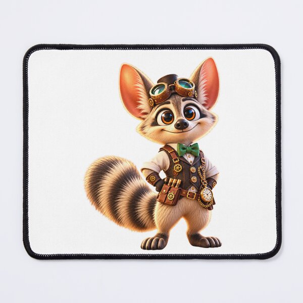Item preview, Whimsical Steampunk Aardwolf Inventor designed and sold by Sillytoe.