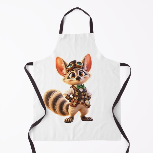 Item preview, Whimsical Steampunk Aardwolf Inventor designed and sold by Sillytoe.