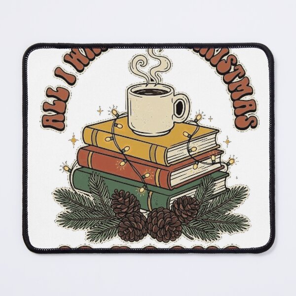 Item preview, Cozy Christmas Book Club Holiday Reading Stack Retro Sticker Art Premium Oversized Sweatshirt designed and sold by KeathyArt.