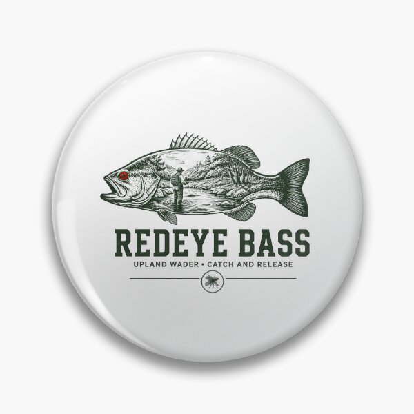Item preview, Vintage Redeye Bass Upland Wader Silhouette Graphic designed and sold by NobleCast .