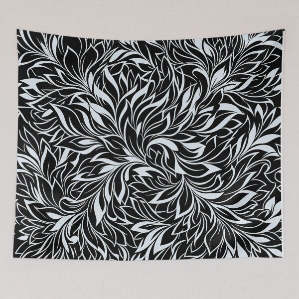 Item preview, Elegant Black And White Foliage Floral Pattern designed and sold by Owcomm.