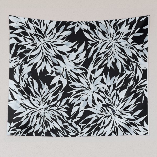 Item preview, Black And White Floral Leaf Pattern    designed and sold by Owcomm.