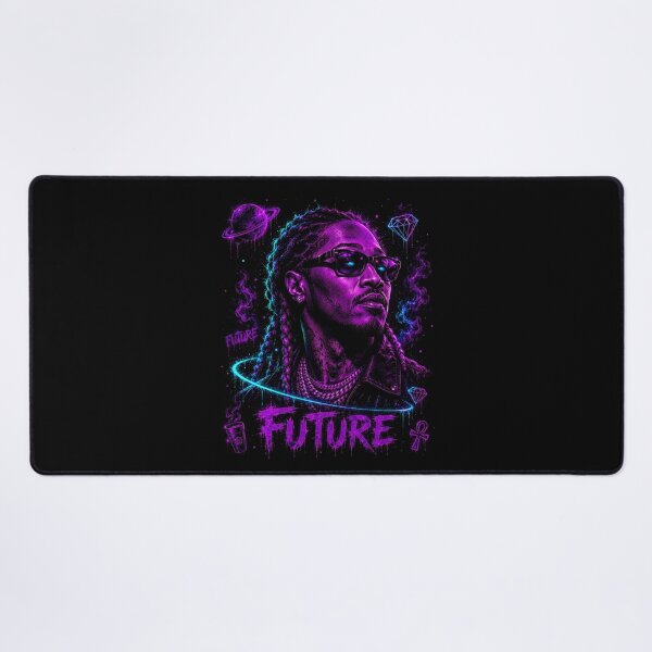 Item preview, Future Cosmic Neon Sunglasses Portrait designed and sold by JMS-Artvintage.
