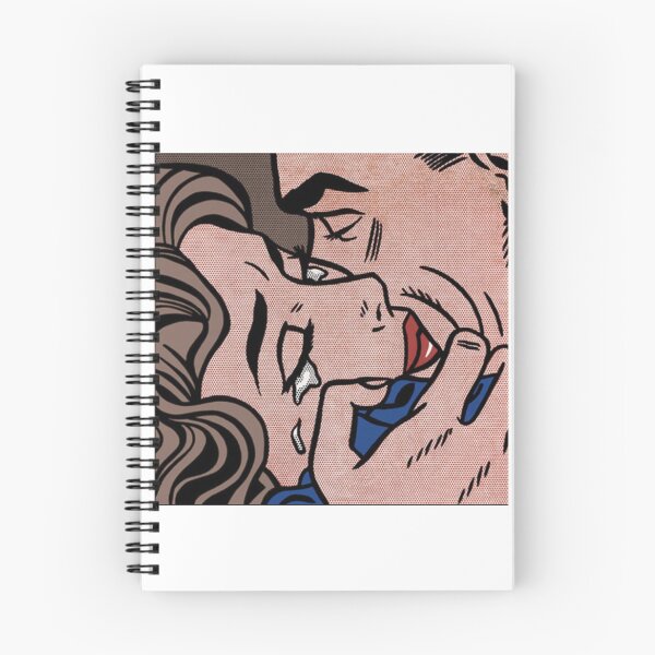 Item preview, Vintage Romance Comic Brunette Couple Kissing Retro Pop Art designed and sold by whimseyangel.