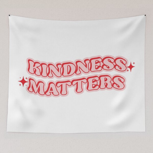 Item preview, Kindness Matters Cute Red Bubble Lettering Positive Quote designed and sold by FemmePod.