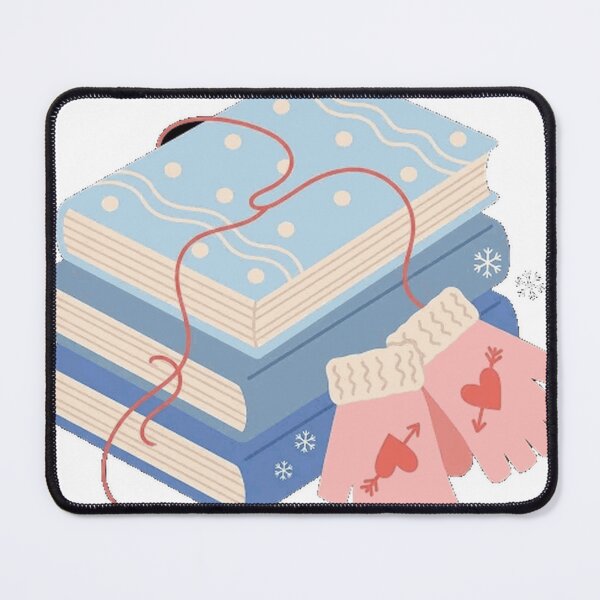 Item preview, Cozy Winter Books - Literature Fan Sticker designed and sold by VendaVirtualVip.