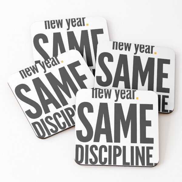 Item preview, New Year Same Discipline Gym Motivation Design designed and sold by ys96.