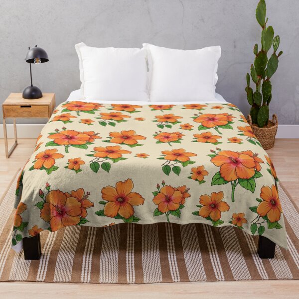 Item preview, Orange hibiscus flowers designed and sold by EleniA8.