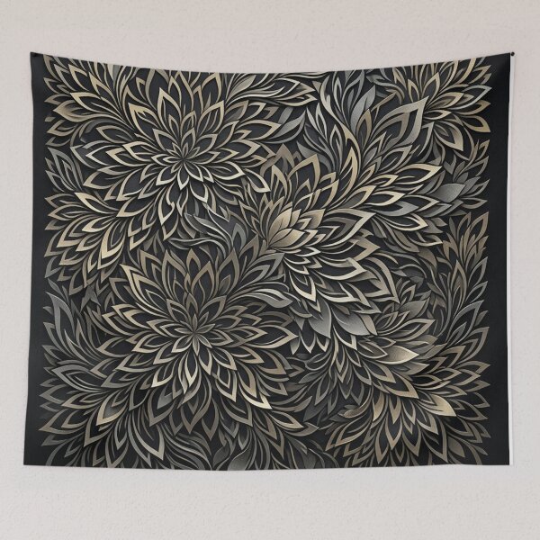 Item preview, Elegant Metallic Papercut Floral Pattern designed and sold by Owcomm.
