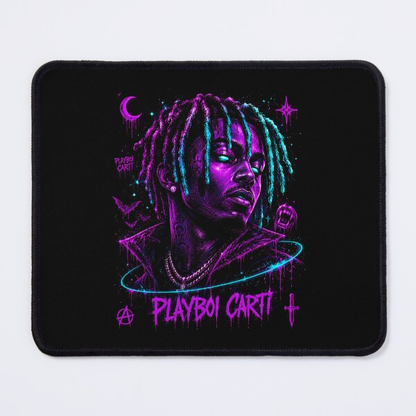 Item preview, Playboi Carti Purple Neon Moon Portrait designed and sold by JMS-Artvintage.