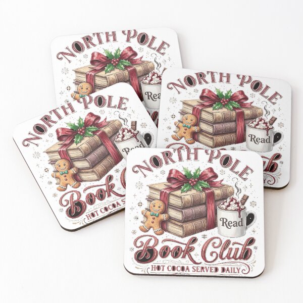Item preview, North Pole Book club - Christmas book lover book worm Sticker designed and sold by Dreamers333.
