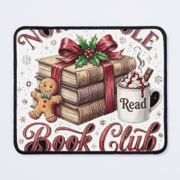 Item preview, North Pole Book club - Christmas book lover book worm Sticker designed and sold by Dreamers333.