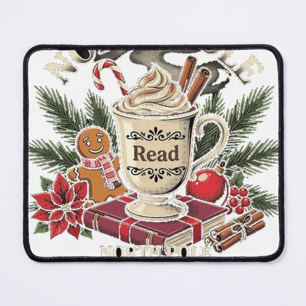 Item preview, North Pole Book Club Reading Bookworm Christmas Book Lover Sticker designed and sold by RoReshop.