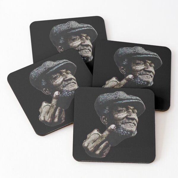 Item preview, Elderly Man Middle Finger Attitude Flat Cap designed and sold by CoastalCraftArt.