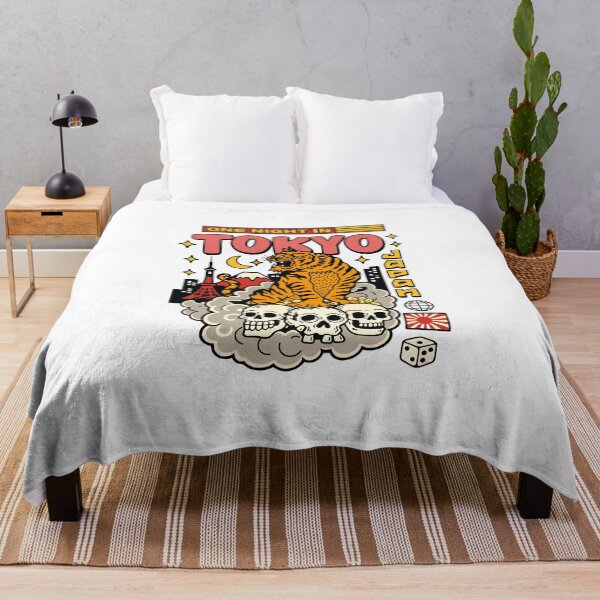 Item preview, One Night In Tokyo Japan Tiger Poster designed and sold by Matinez Pink.